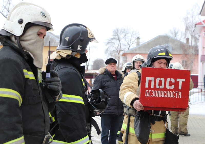 Пожарно-тактические учения в детском саду "Семицветик" города Тамбова