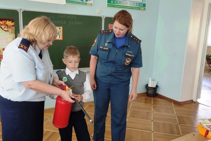 Урок безопасности в Татановской школе