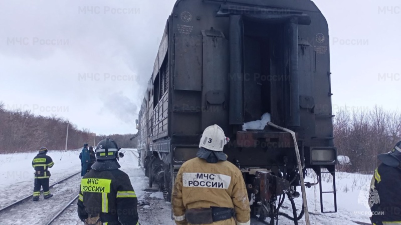 Ликвидация пожара в городском округе Тамбове